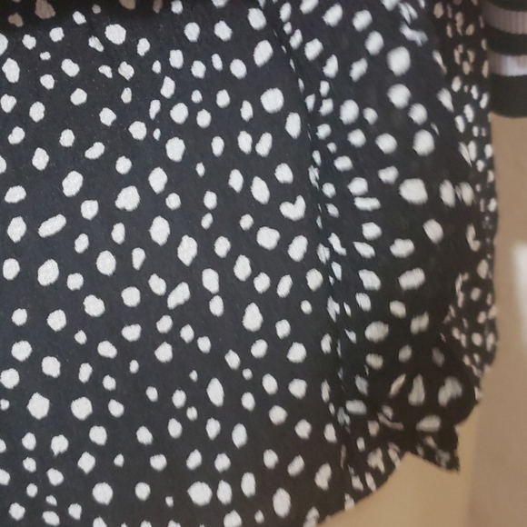 TIBI MARTINE RUFFLE POLKA DOT BLOUSE - Picture 9 of 11